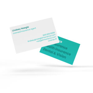 Cross Selling Business card with No Photo
